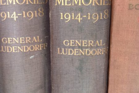 Ludendorff Books Spines on a Shelf