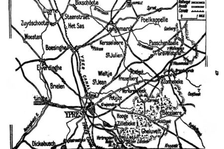 A Map in the Chapter on Gas in the Second Battle of Ypres